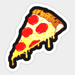 Pixel Pizza Sticker